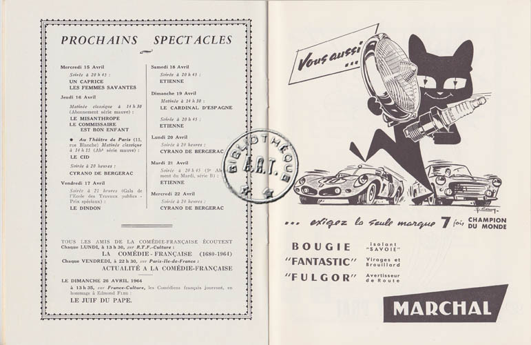 Les programmes de Théatre de l\
